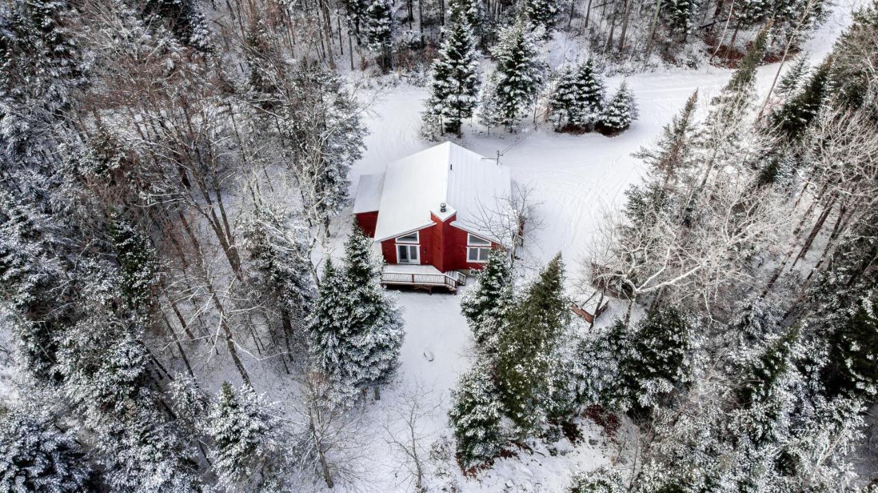 Les Chalets Tourisma - Chalet Dans Les Bois Avec Lac Prive - Le Colibri Saint-Raymond Buitenkant foto
