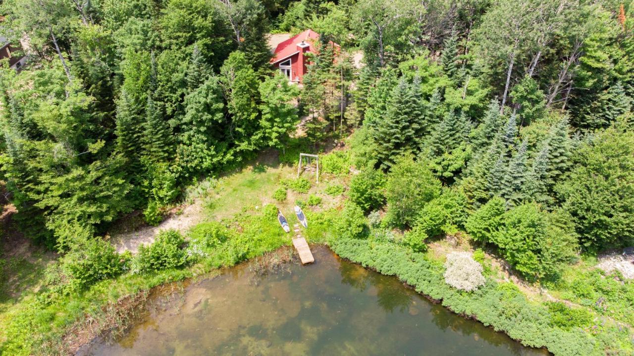 Les Chalets Tourisma - Chalet Dans Les Bois Avec Lac Prive - Le Colibri Saint-Raymond Buitenkant foto