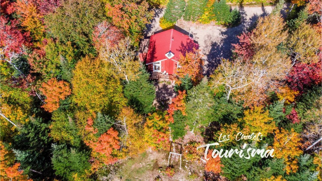 Les Chalets Tourisma - Chalet Dans Les Bois Avec Lac Prive - Le Colibri Saint-Raymond Buitenkant foto